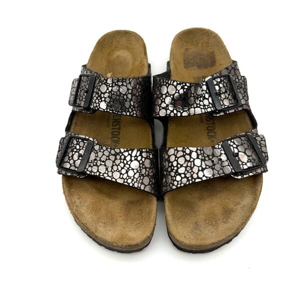Birkenstock Arizona Metallic Stone Sandals in Bronze EU40 NARROW WIDTH US 9-9.5 - Picture 3 of 13